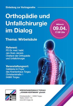 Neue Vortragsreihe: Orthopädie und Unfallchirurgie im Dialog
